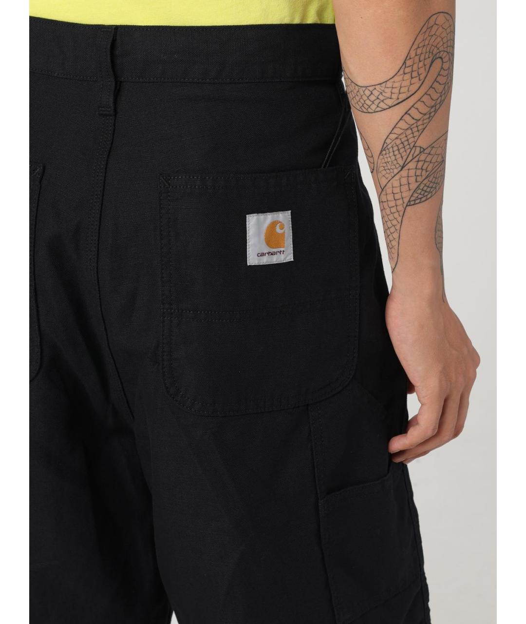 CARHARTT WIP Черные хлопковые шорты, фото 5