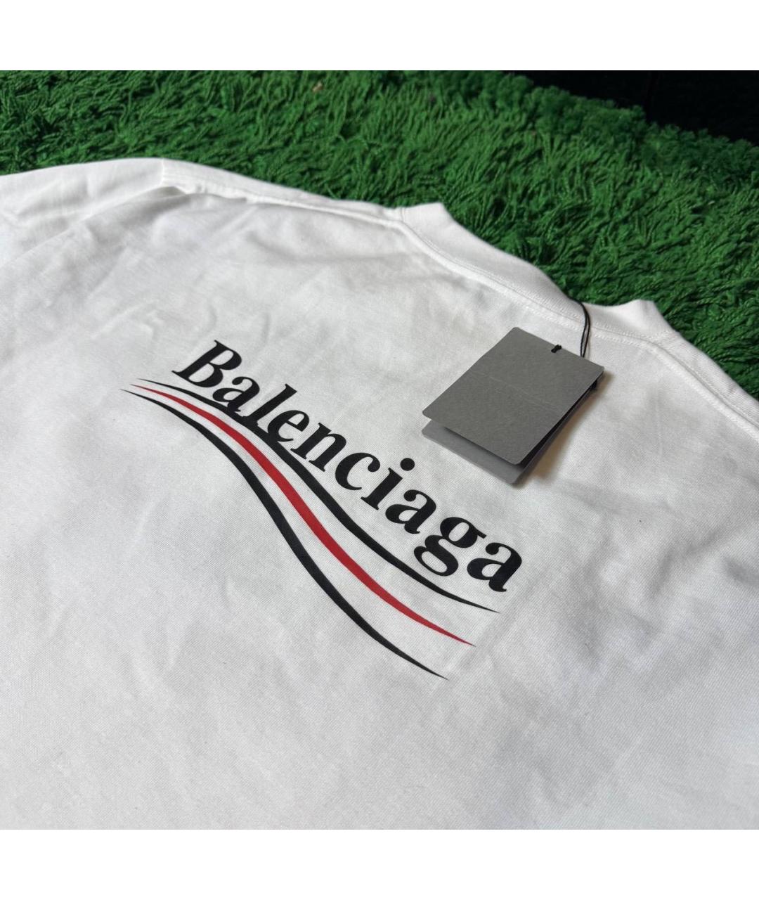 BALENCIAGA Белая футболка, фото 3