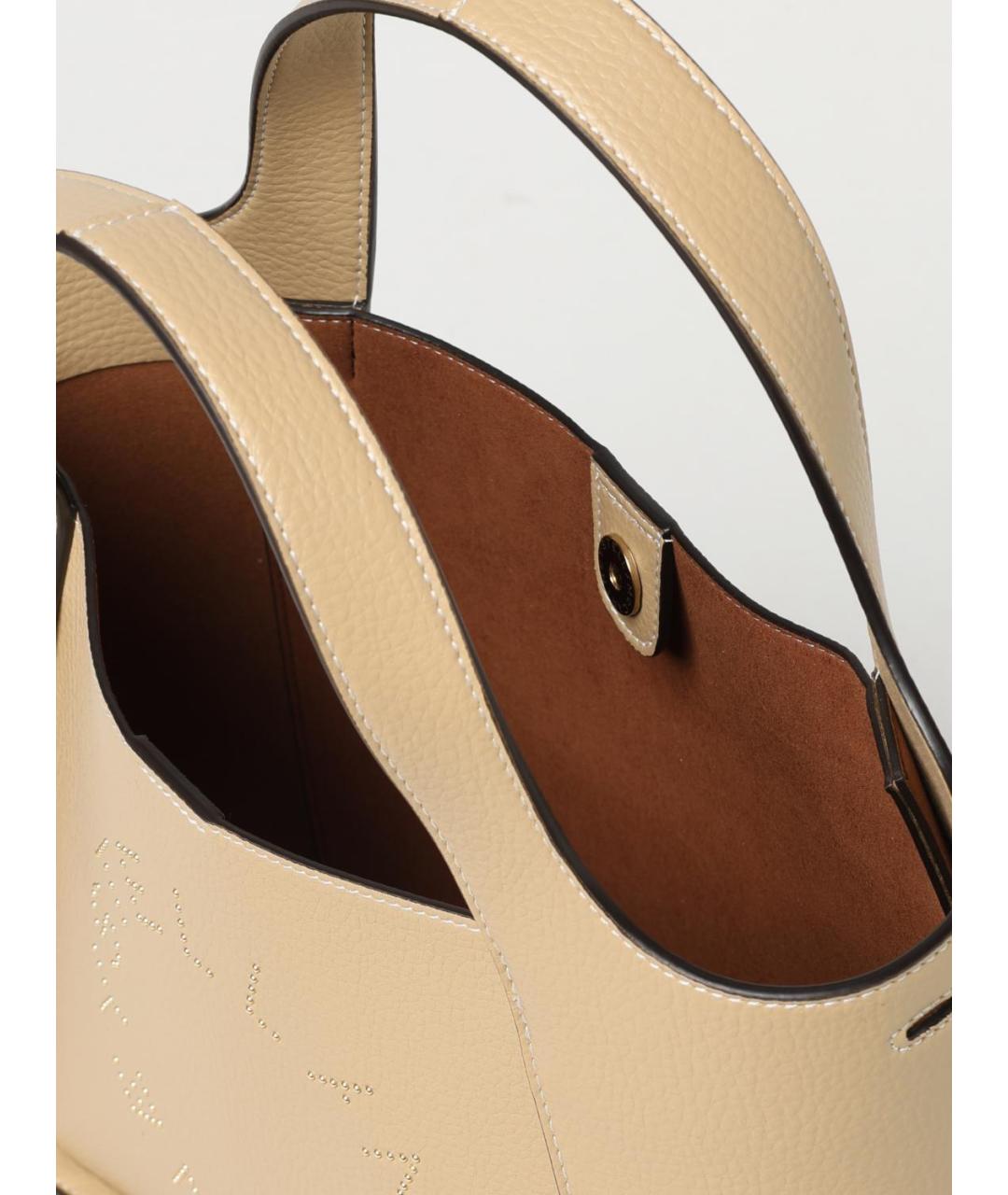 STELLA MCCARTNEY Бежевая сумка тоут из искусственной кожи, фото 5