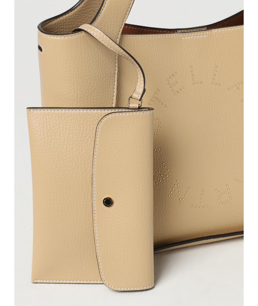 STELLA MCCARTNEY Бежевая сумка тоут из искусственной кожи, фото 4