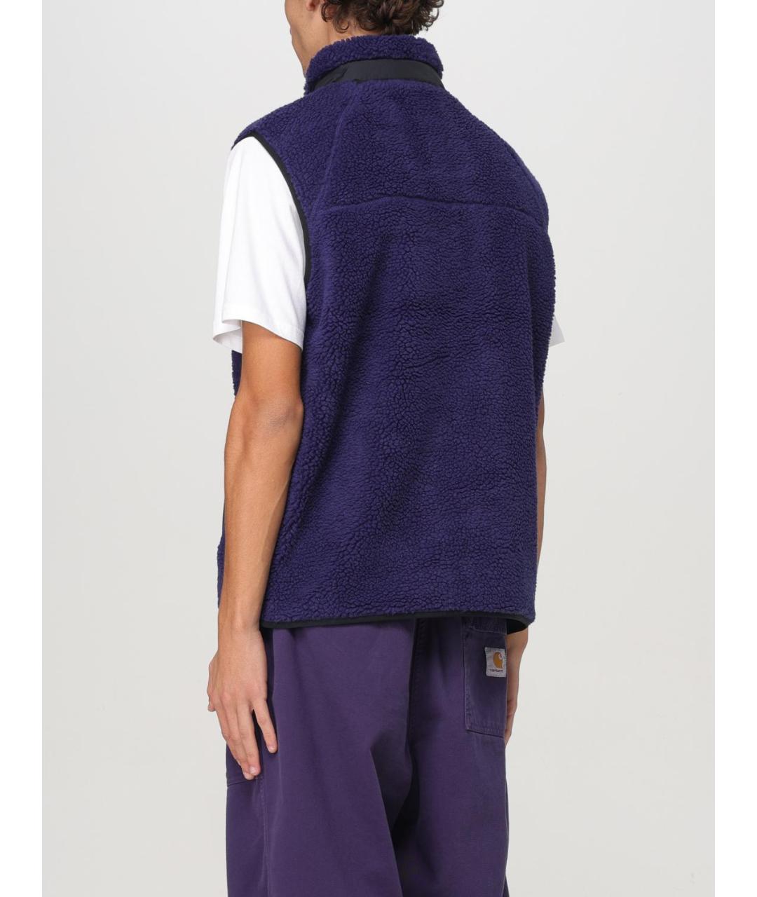 CARHARTT WIP Фиолетовый синтетический жилет, фото 4