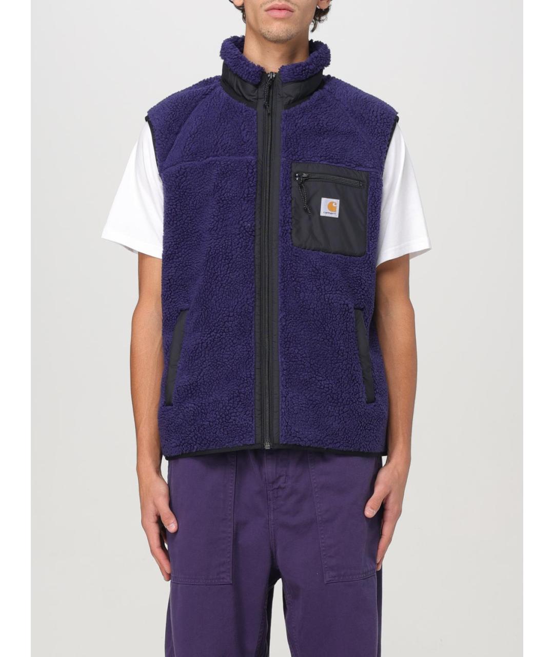 CARHARTT WIP Фиолетовый синтетический жилет, фото 2