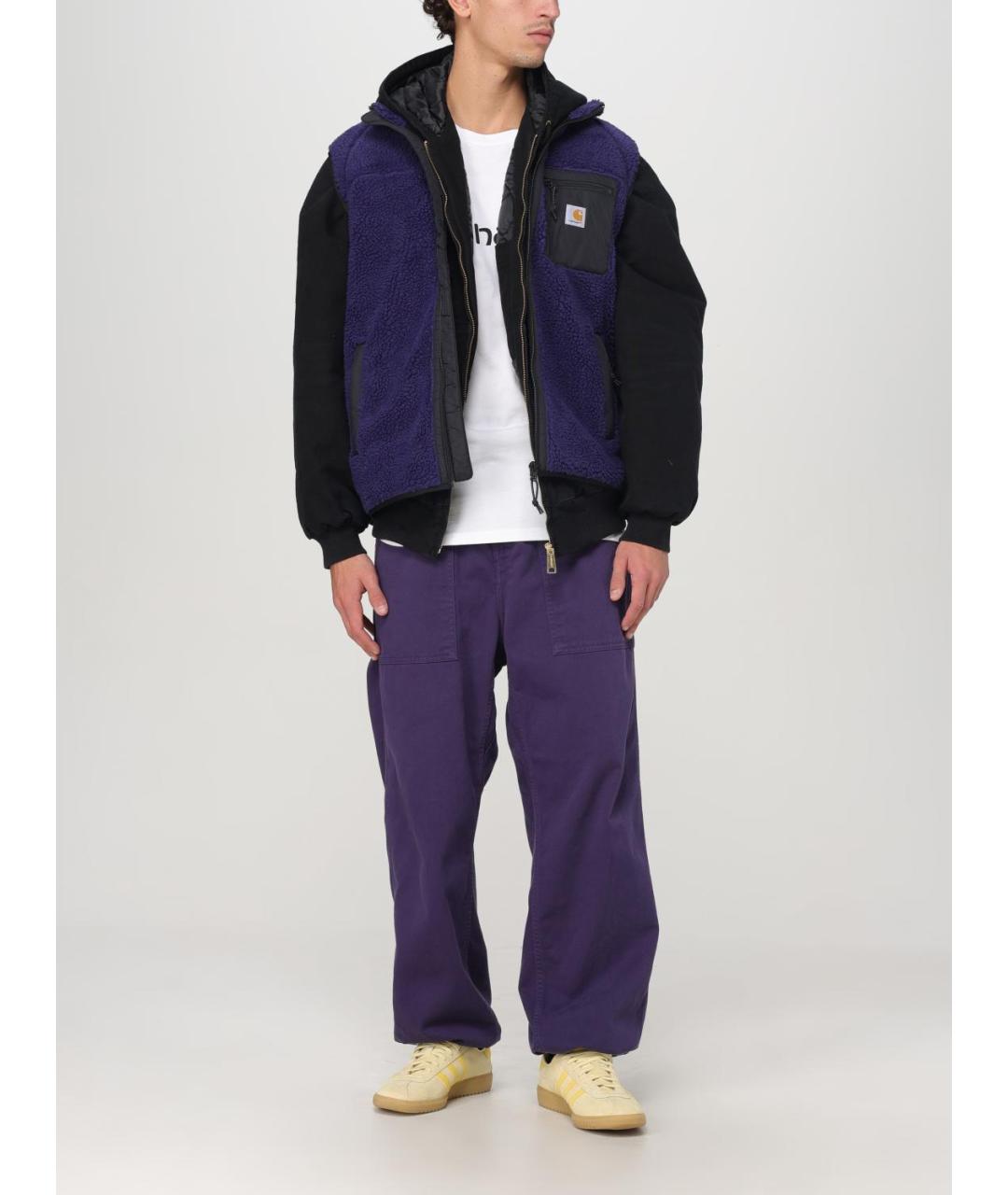 CARHARTT WIP Фиолетовый синтетический жилет, фото 3