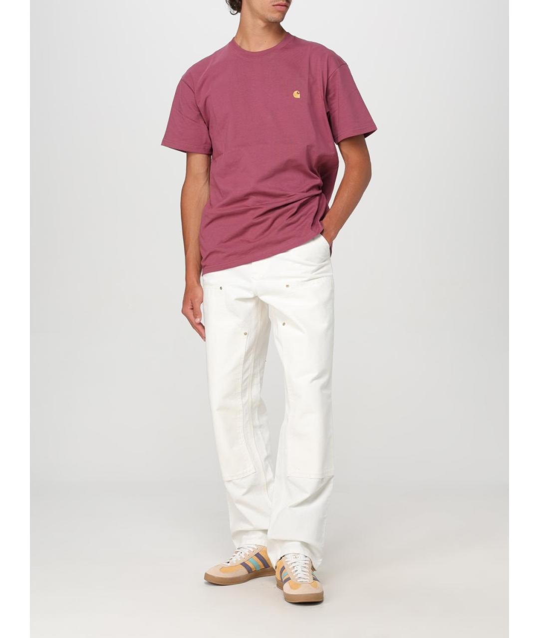 CARHARTT WIP Белые хлопковые повседневные брюки, фото 3