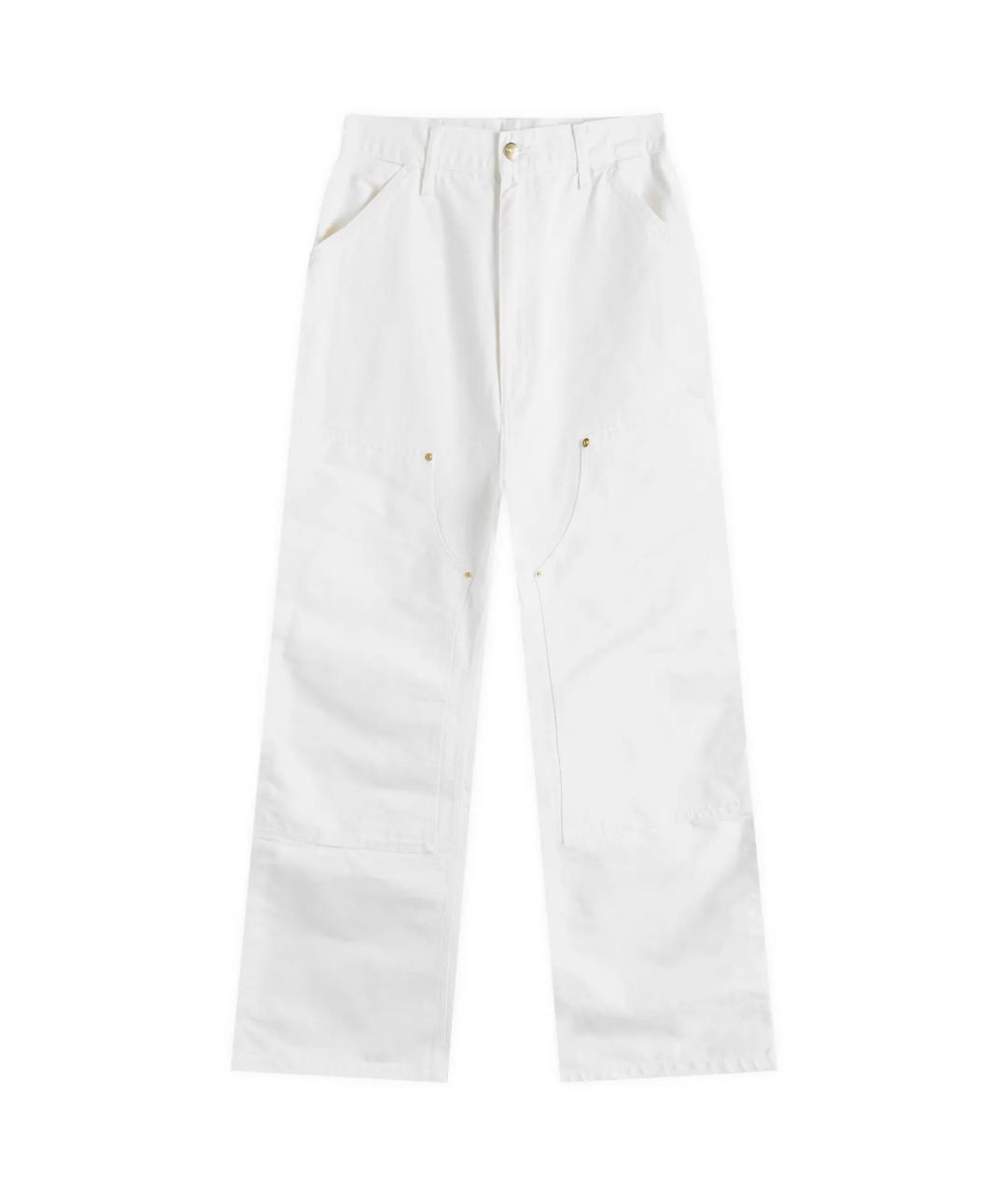 CARHARTT WIP Белые хлопковые повседневные брюки, фото 1