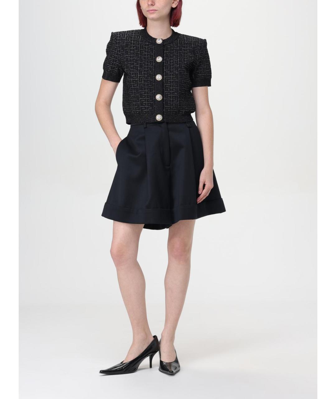 BALMAIN Черный вискозный кардиган, фото 3