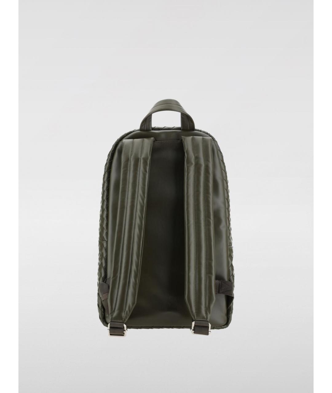 BOTTEGA VENETA Хаки кожаный рюкзак, фото 2