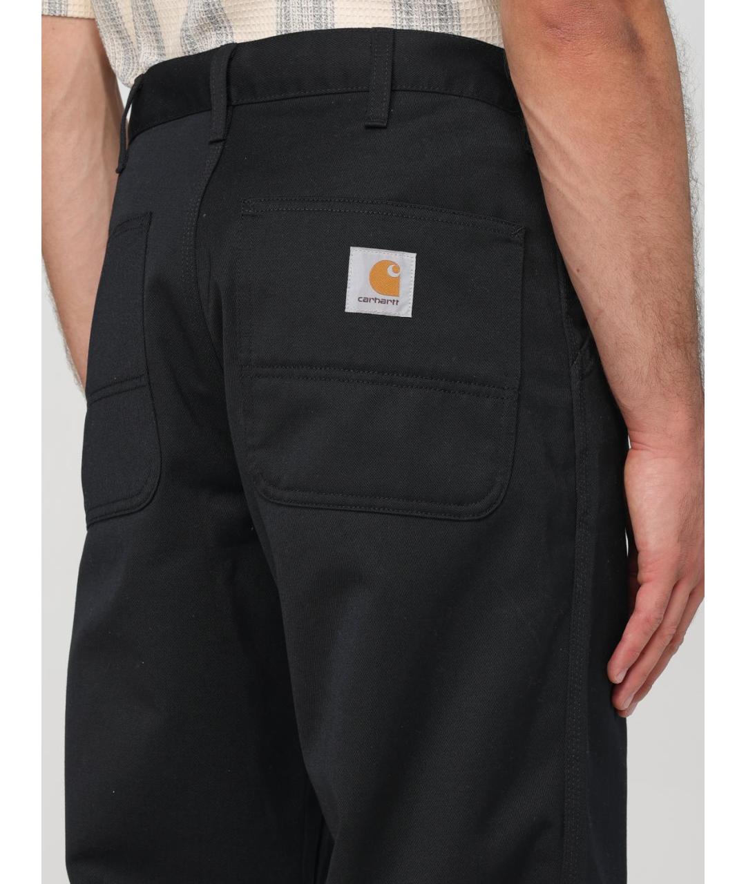 CARHARTT WIP Черные полиэстеровые повседневные брюки, фото 5