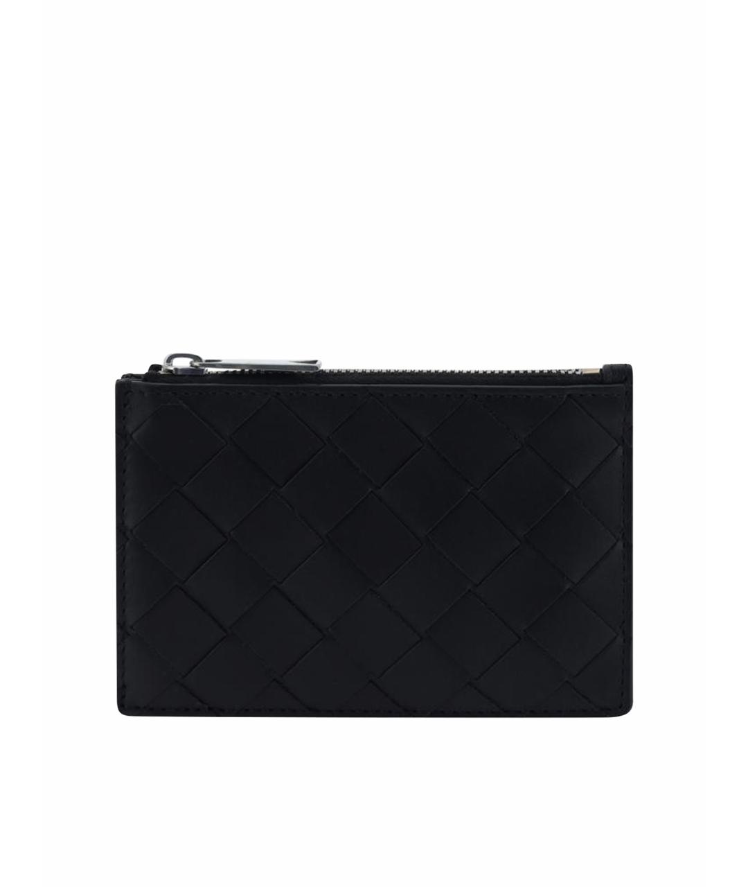 BOTTEGA VENETA Черный кожаный кардхолдер, фото 1