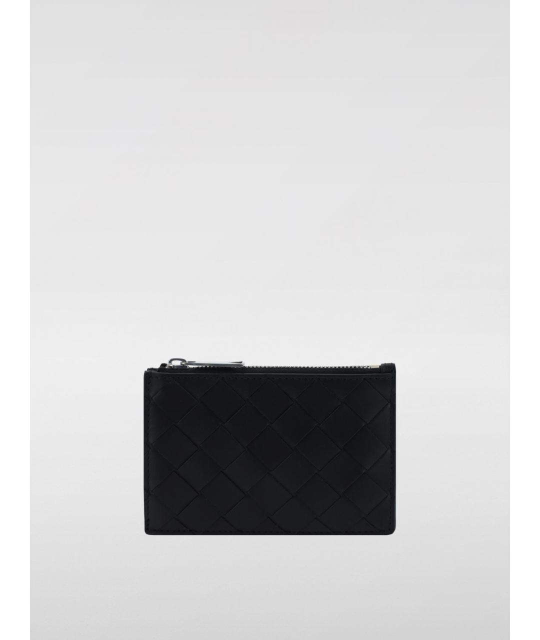 BOTTEGA VENETA Черный кожаный кардхолдер, фото 3