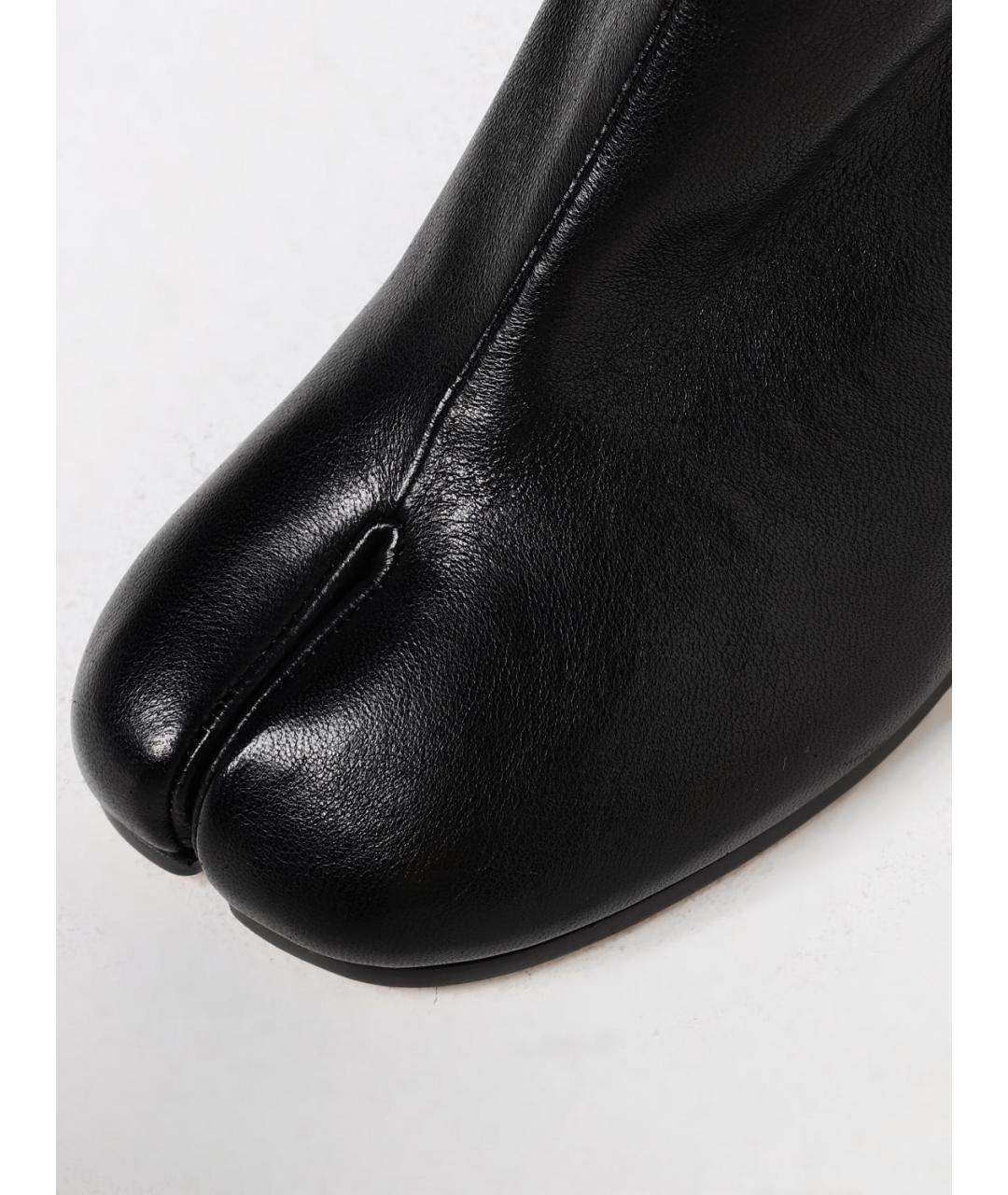 MAISON MARGIELA Черные кожаные ботильоны, фото 4