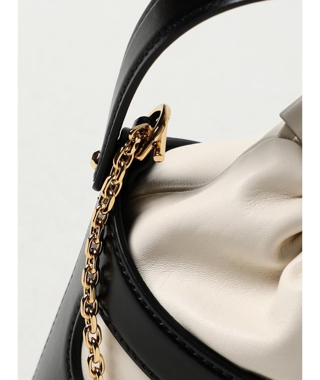 ALEXANDER MCQUEEN Черная кожаная сумка с короткими ручками, фото 4