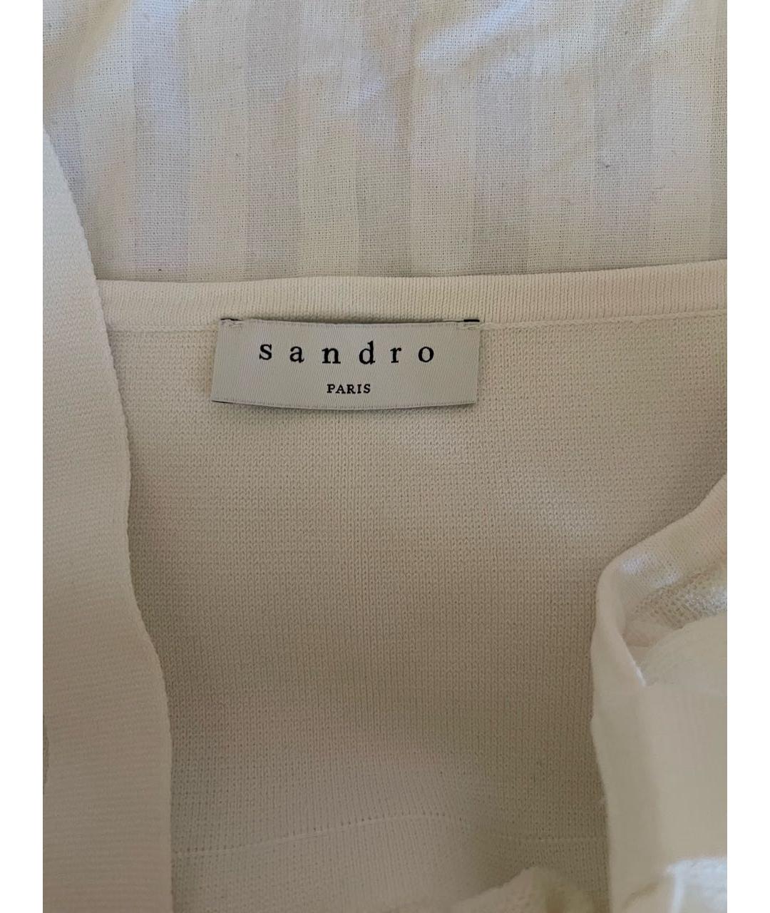 SANDRO Белая майка, фото 3