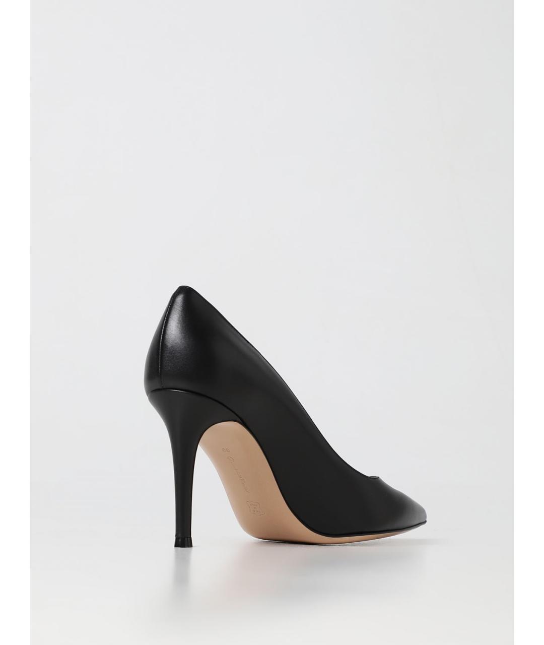 GIANVITO ROSSI Черные кожаные туфли, фото 3