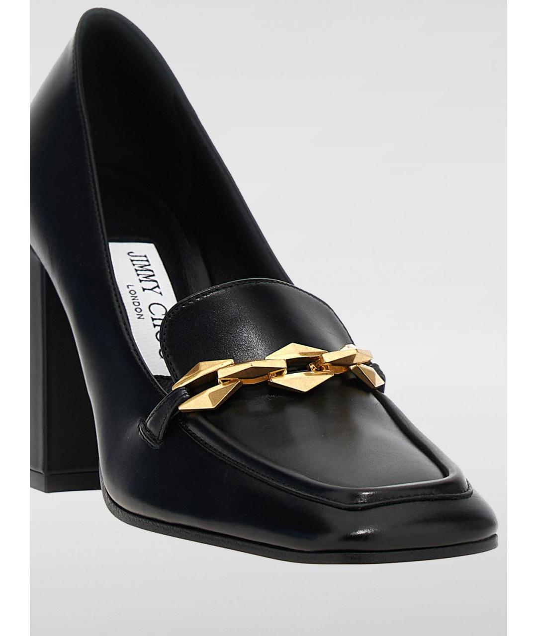 JIMMY CHOO Черные кожаные туфли, фото 3