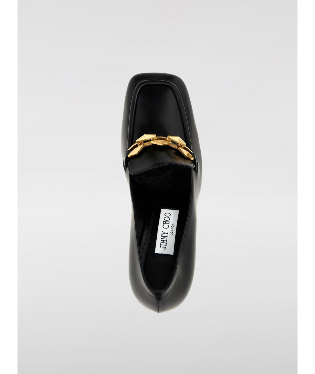 JIMMY CHOO Черные кожаные туфли, фото 4