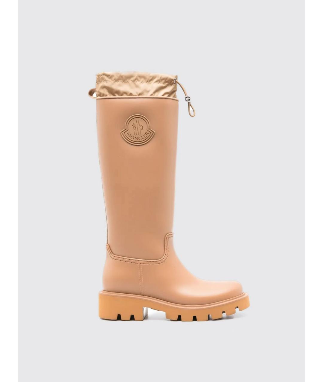 MONCLER Бежевые резиновые сапоги, фото 5
