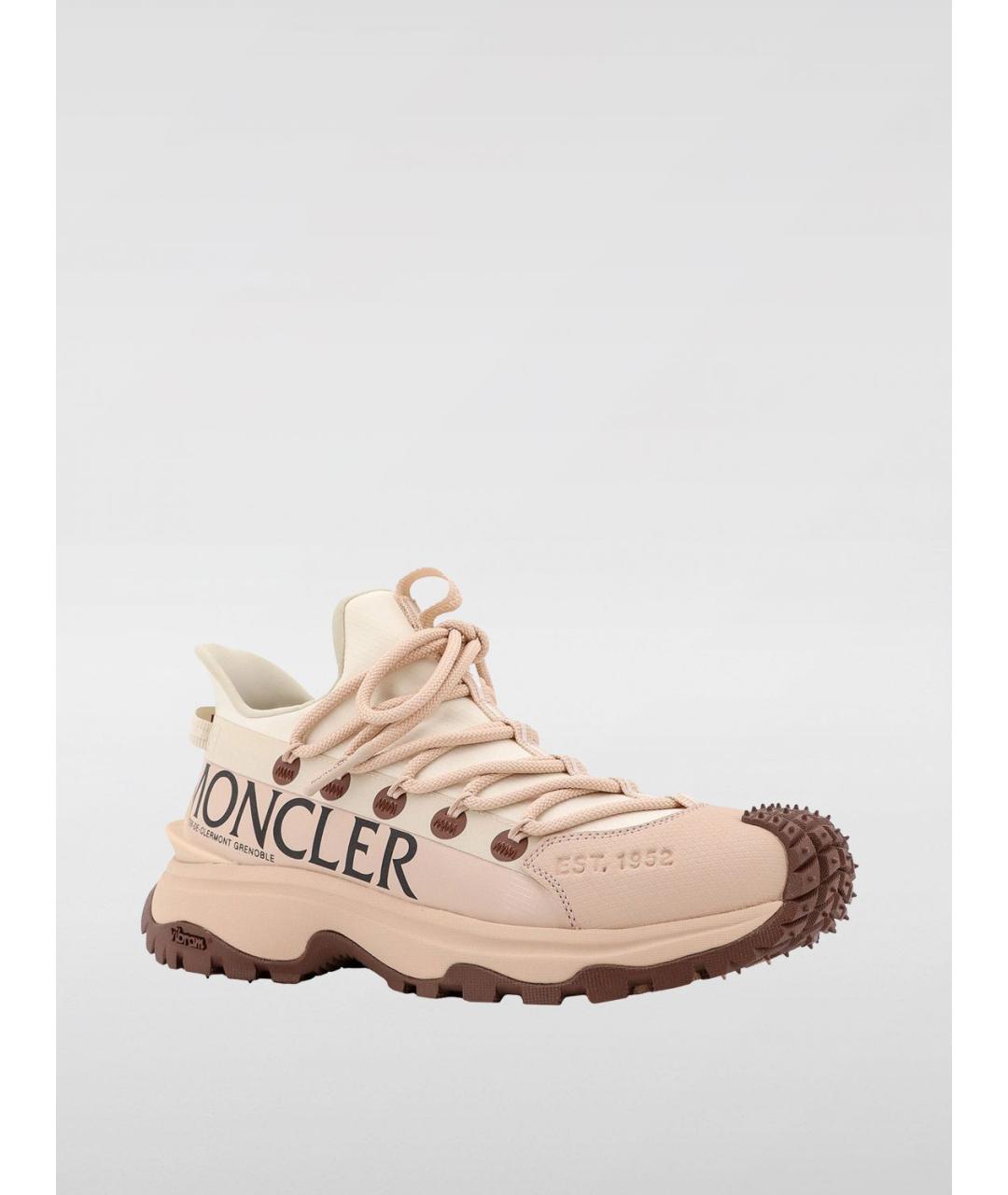 MONCLER Бежевые кроссовки, фото 2