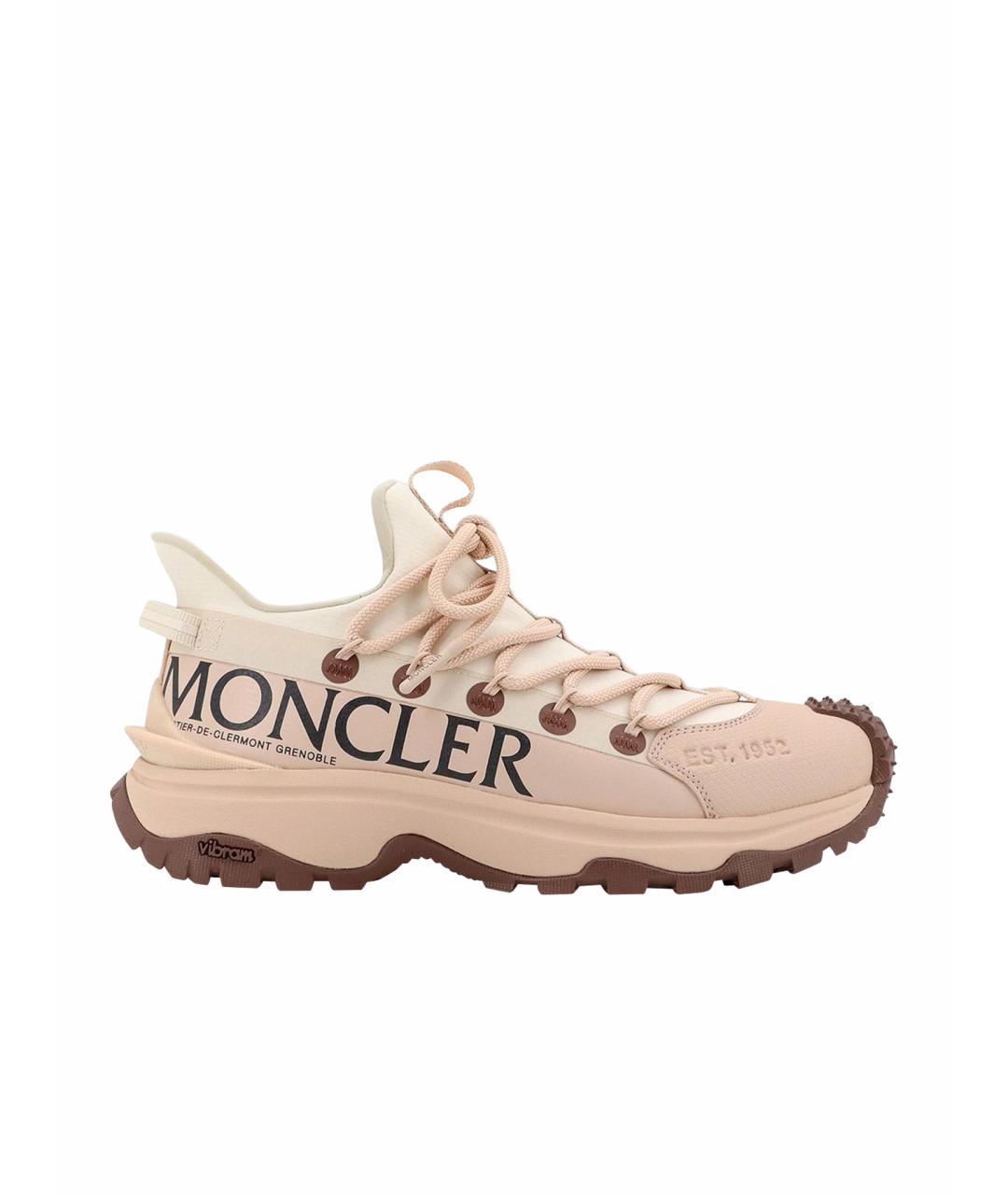 MONCLER Бежевые кроссовки, фото 1