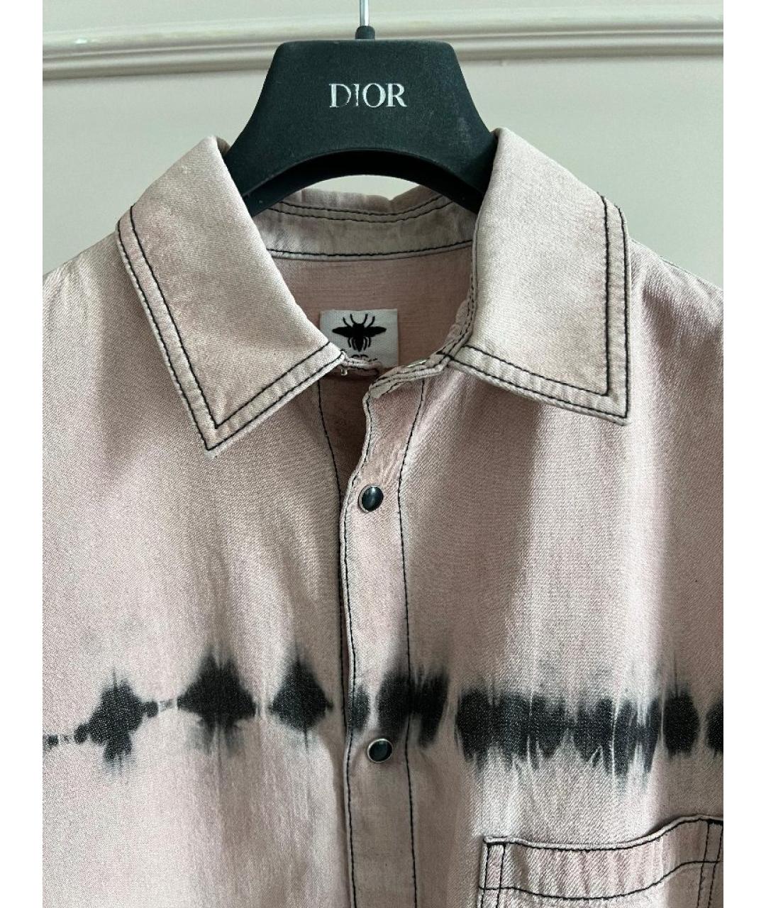 CHRISTIAN DIOR Коралловая хлопковая рубашка, фото 3