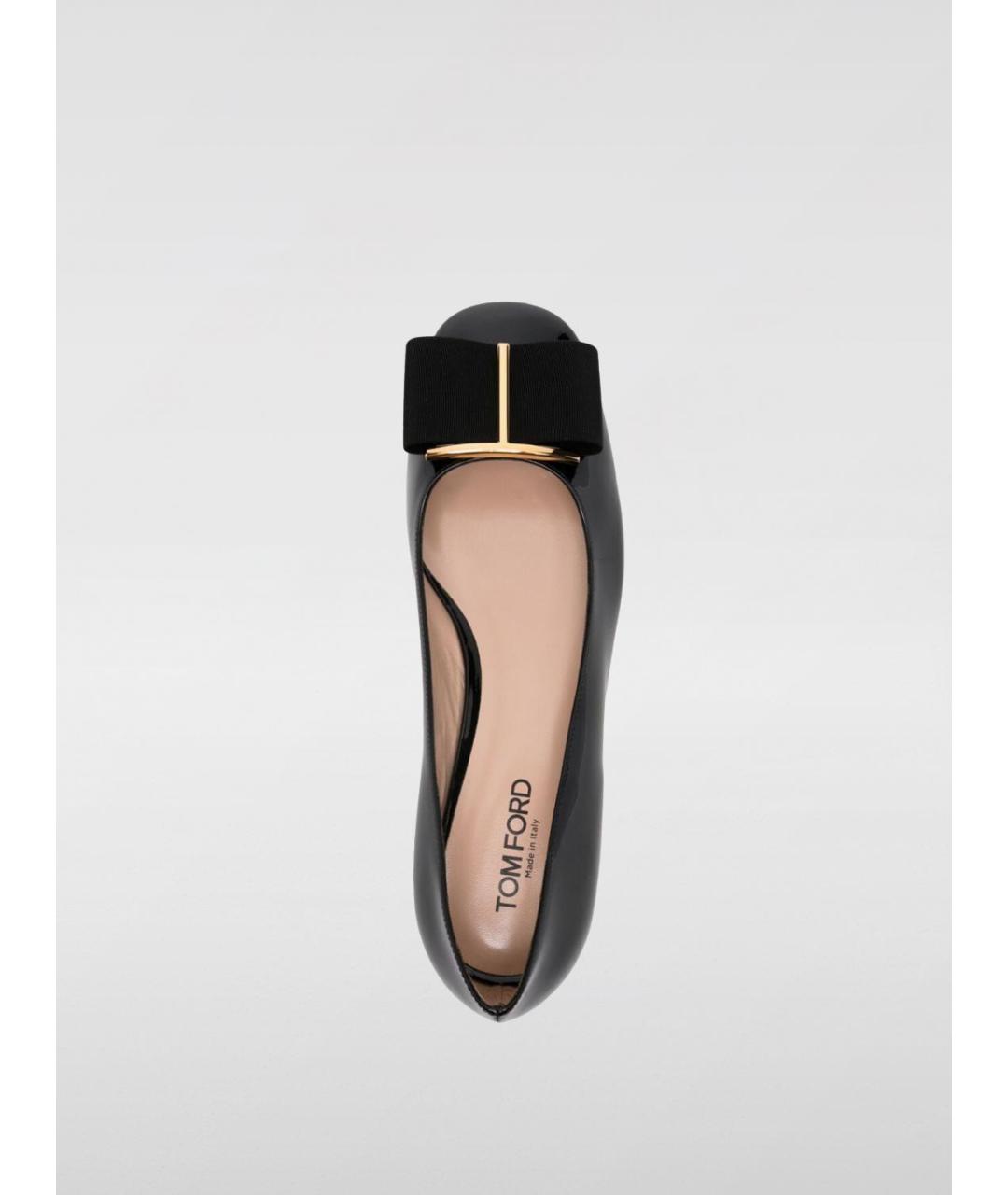 TOM FORD Черные балетки, фото 4