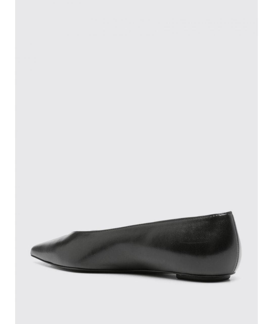 STUART WEITZMAN Черные кожаные балетки, фото 3
