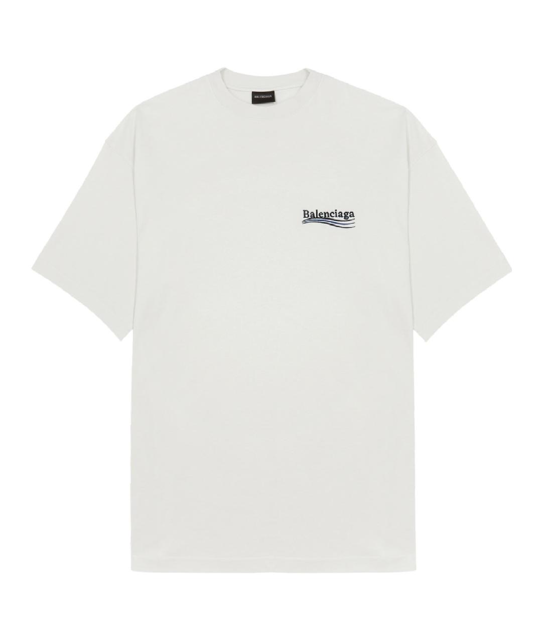 BALENCIAGA Бежевая футболка, фото 1