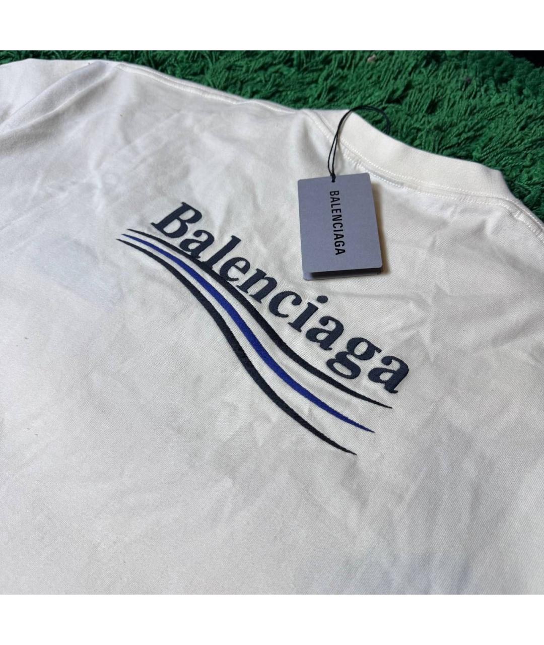 BALENCIAGA Бежевая футболка, фото 3