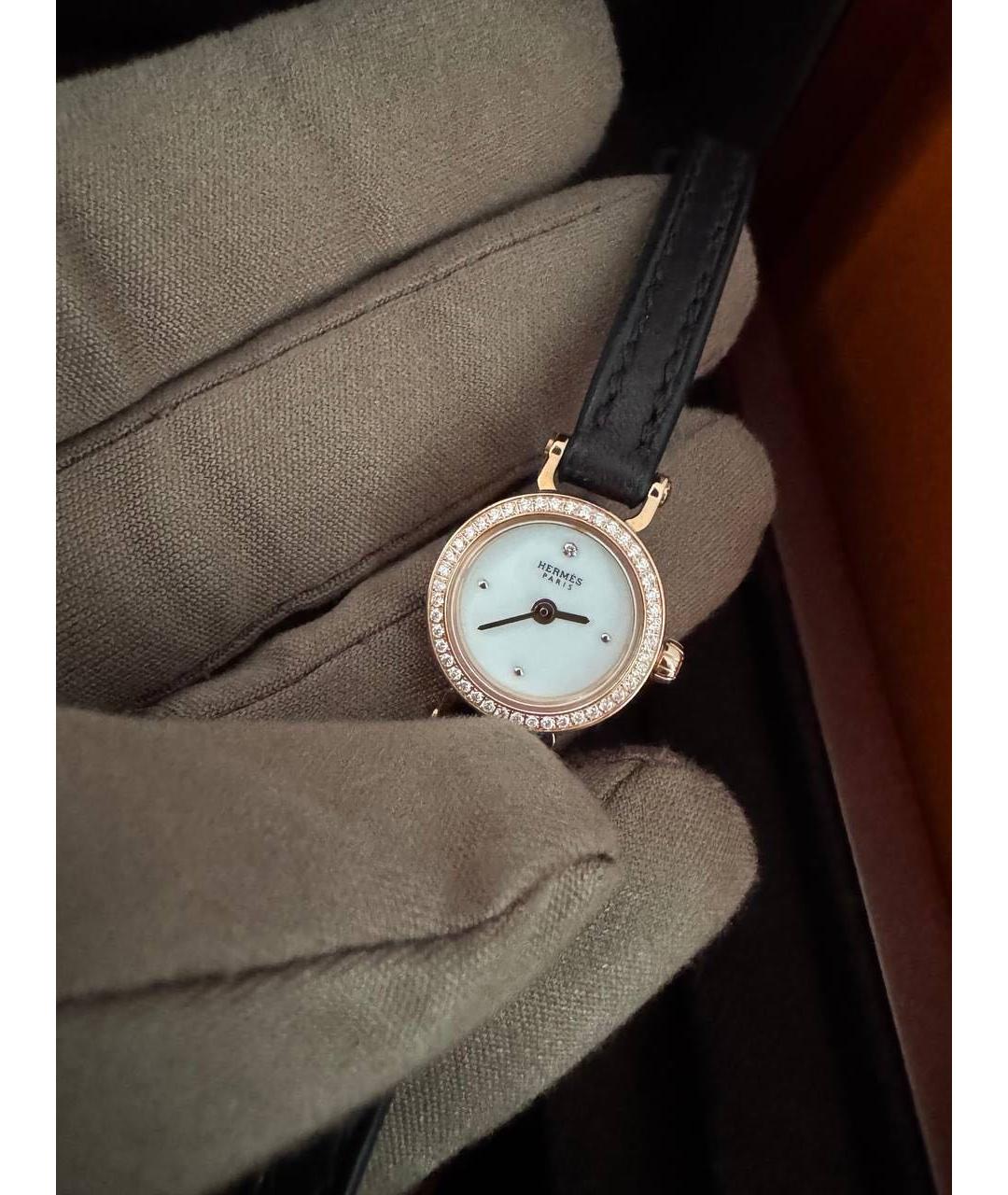 HERMES Золотые часы из розового золота, фото 4