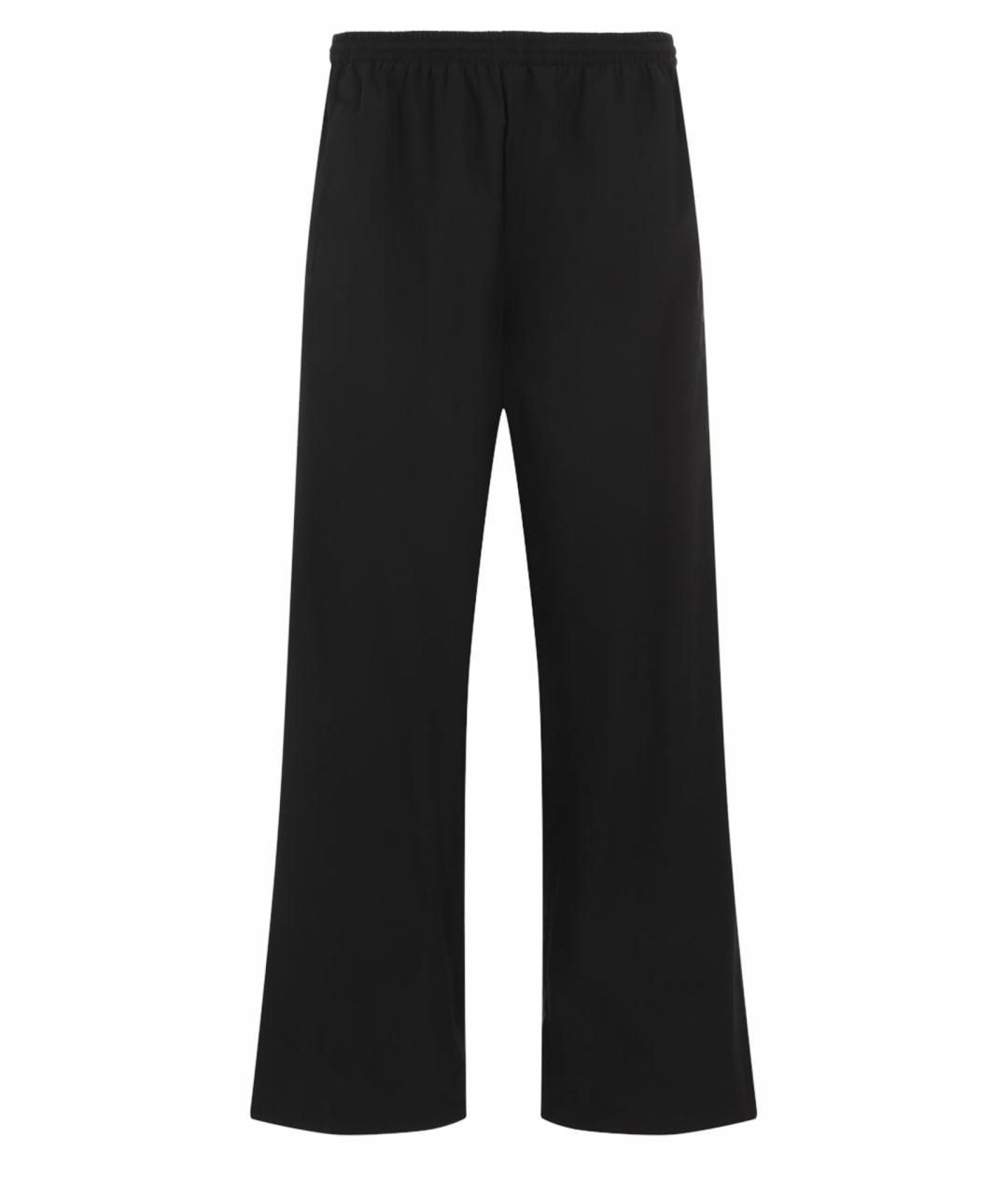 BALENCIAGA Черные хлопковые повседневные брюки, фото 1