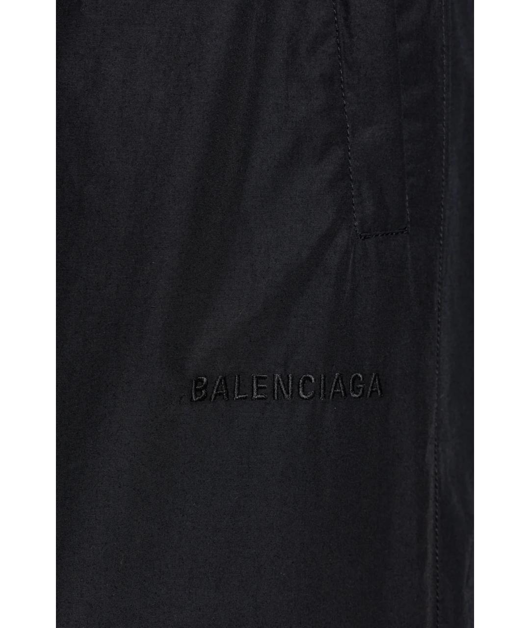 BALENCIAGA Черные хлопковые повседневные брюки, фото 2