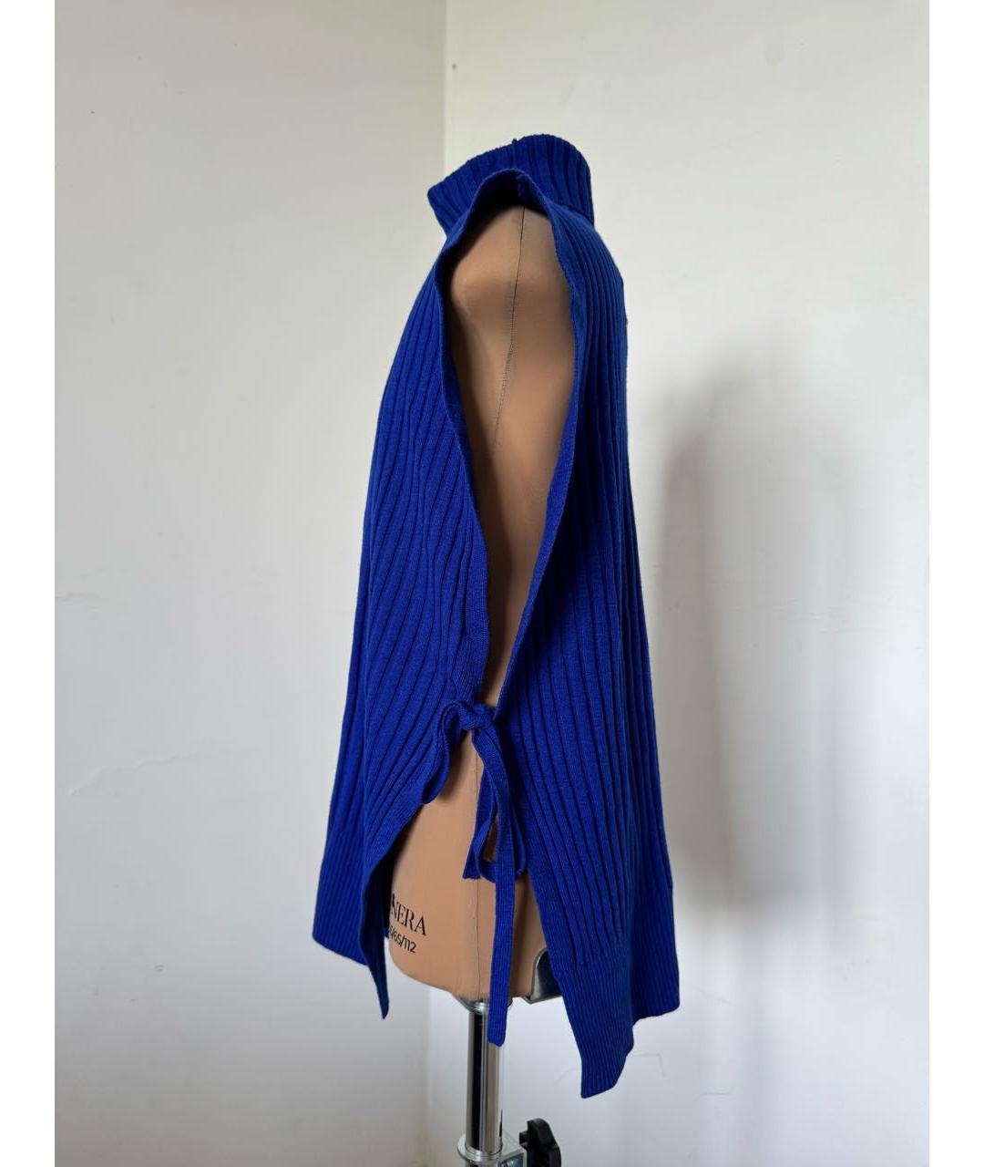 MAISON MARGIELA Синяя шерстяная жилетка, фото 7