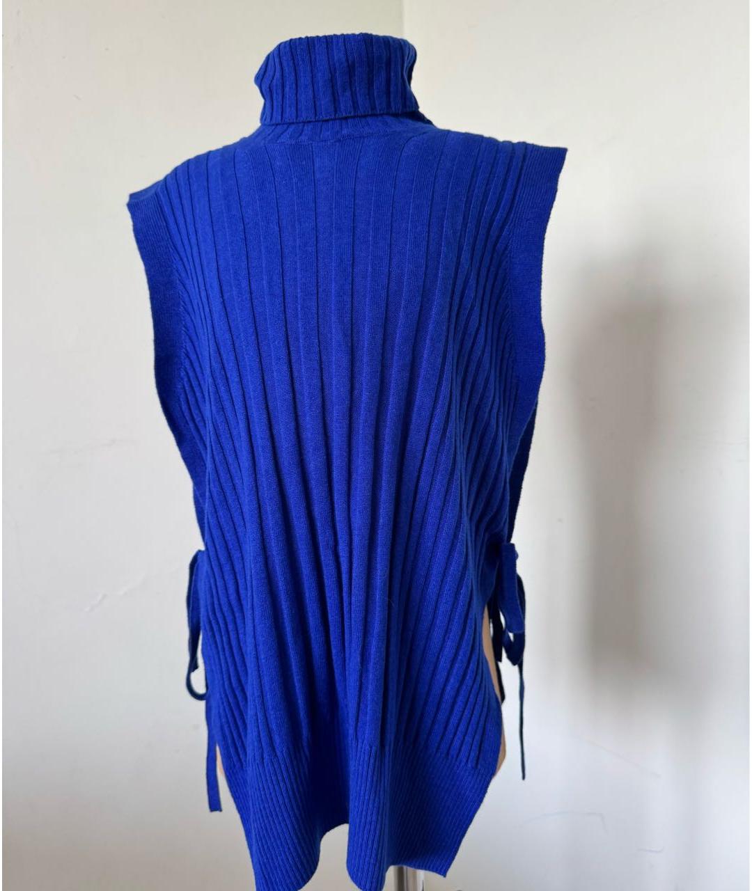 MAISON MARGIELA Синяя шерстяная жилетка, фото 5