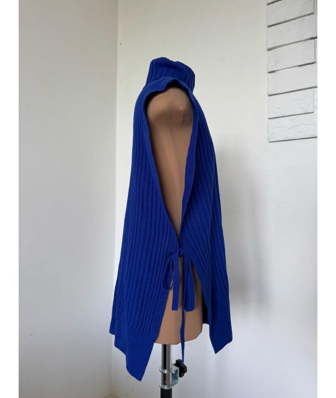MAISON MARGIELA Синяя шерстяная жилетка, фото 8