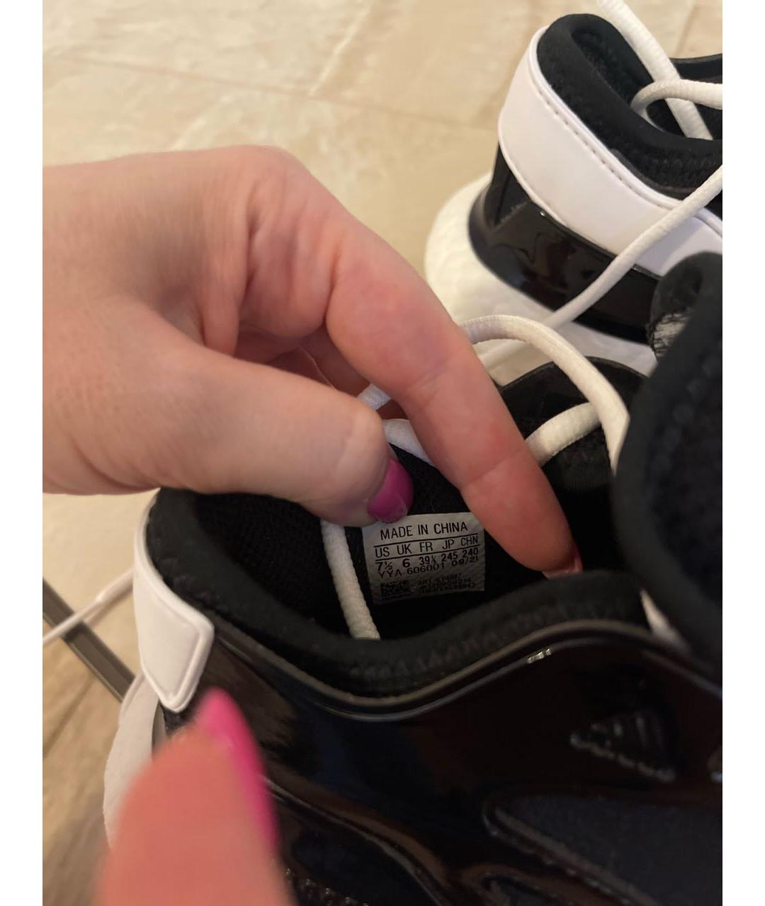 ADIDAS BY STELLA MCCARTNEY Черные кроссовки из лакированной кожи, фото 8