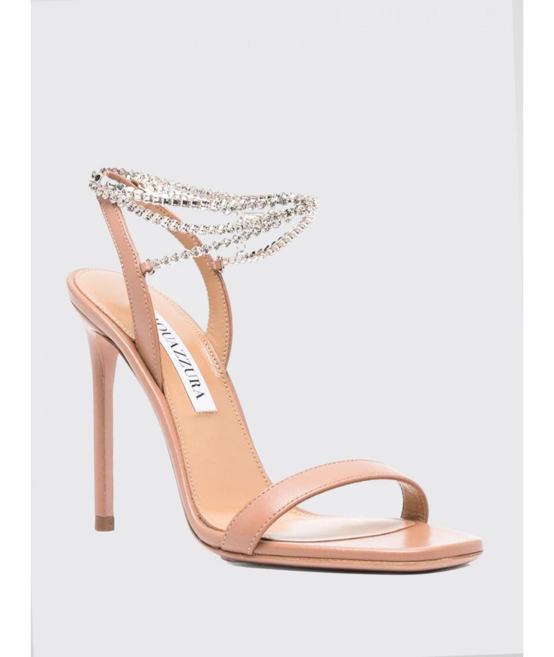 AQUAZZURA Розовые босоножки, фото 2