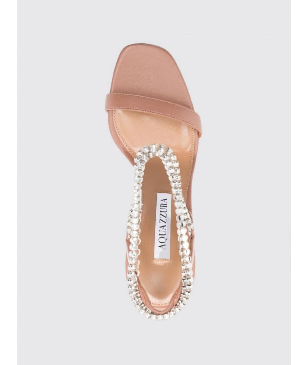 AQUAZZURA Розовые босоножки, фото 4