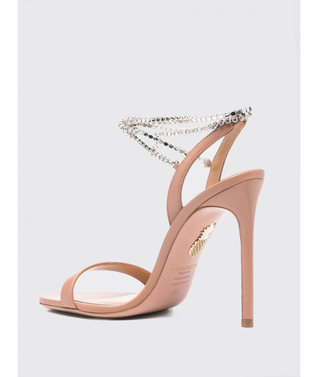 AQUAZZURA Розовые босоножки, фото 3
