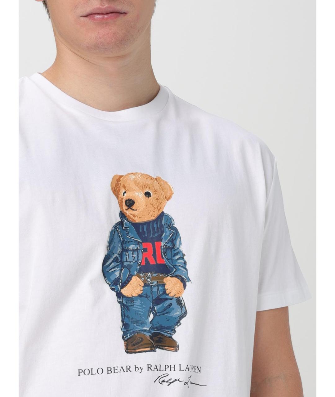 POLO RALPH LAUREN Белая футболка, фото 4