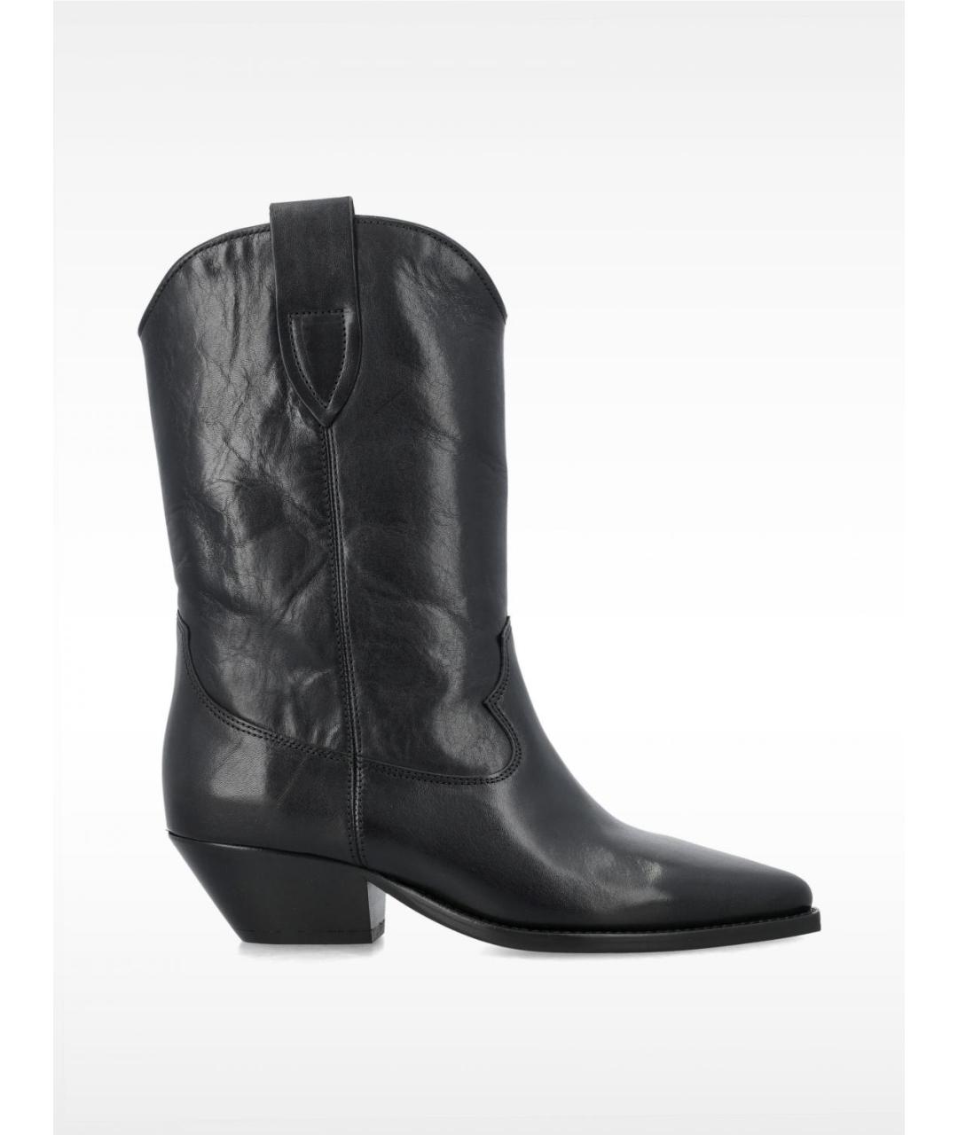 ISABEL MARANT Черные кожаные ботинки, фото 4