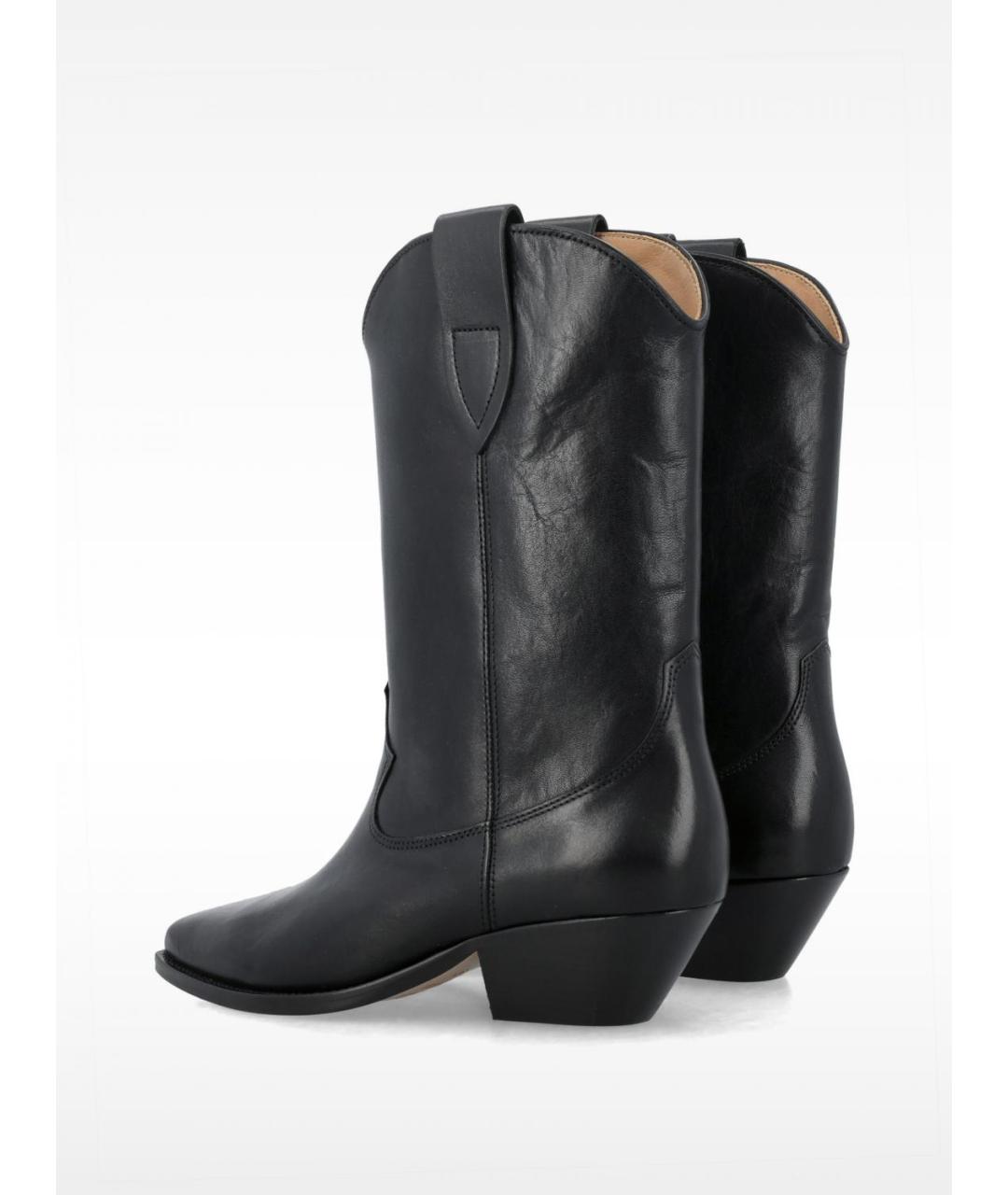 ISABEL MARANT Черные кожаные ботинки, фото 3