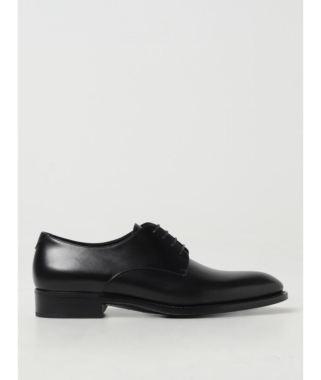 SAINT LAURENT Черные кожаные туфли, фото 5