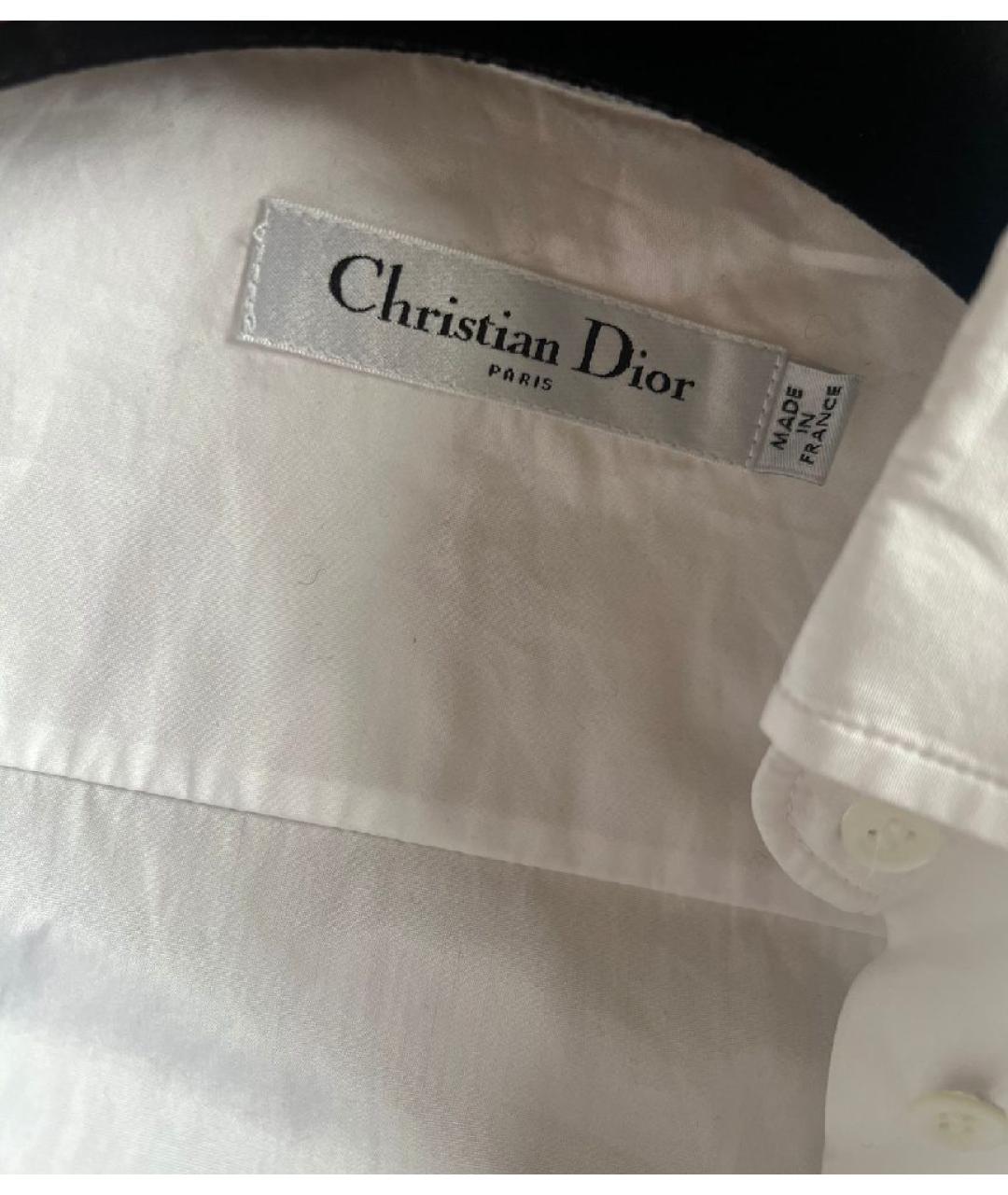 CHRISTIAN DIOR Белая хлопковая рубашка, фото 3