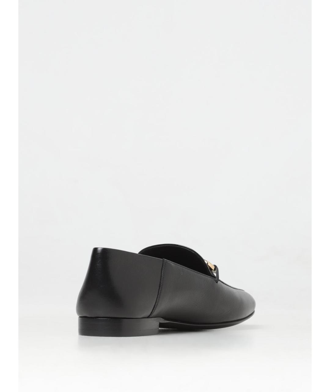 FERRAGAMO Черные кожаные лоферы, фото 3