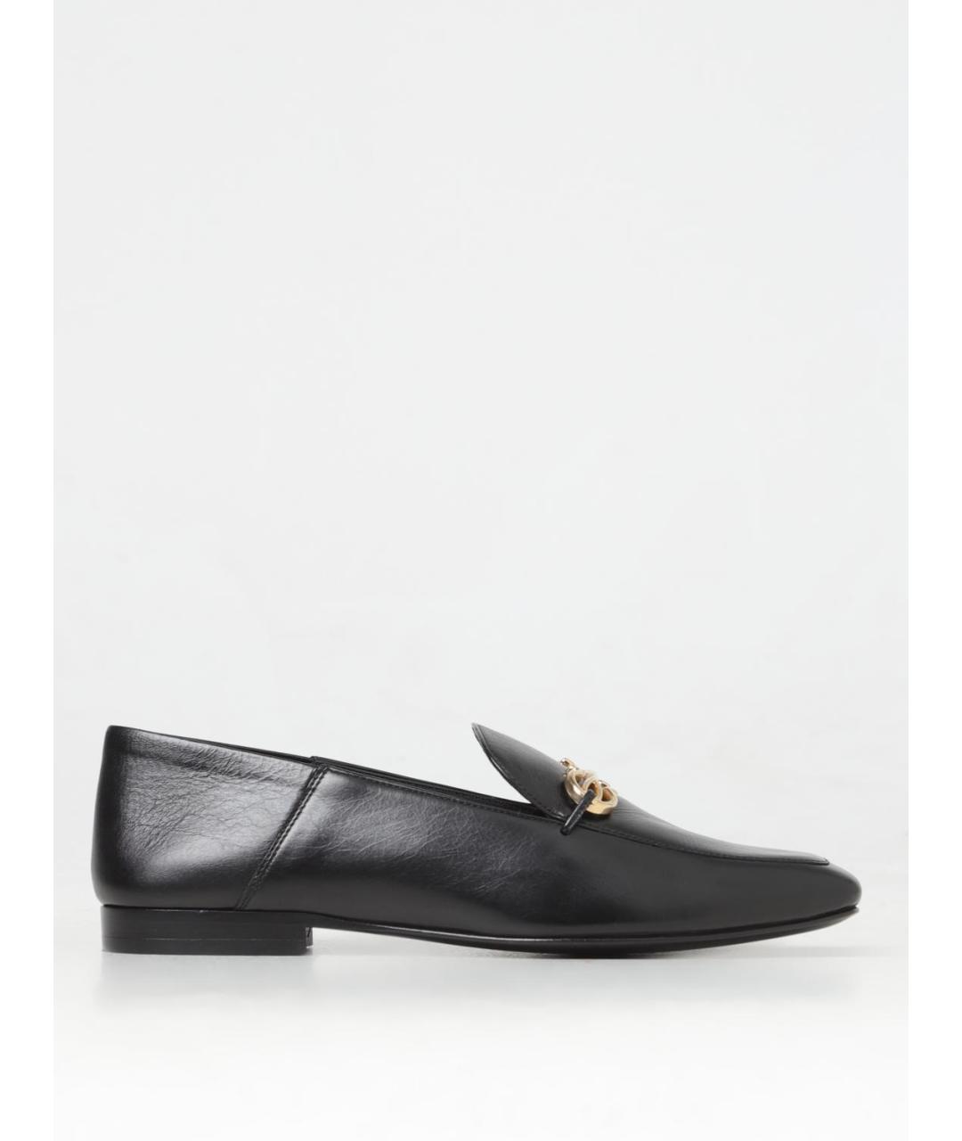 FERRAGAMO Черные кожаные лоферы, фото 5