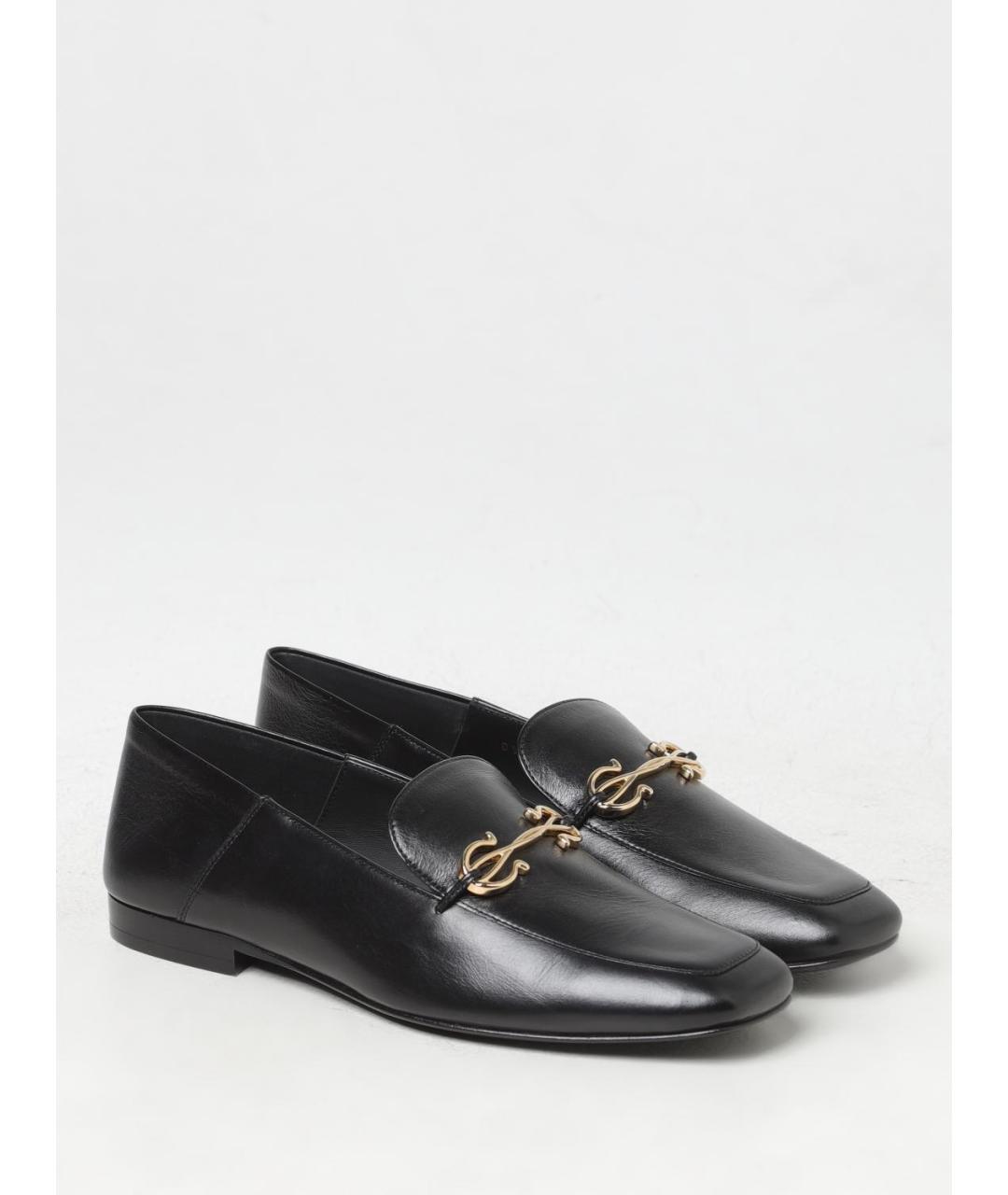 FERRAGAMO Черные кожаные лоферы, фото 2