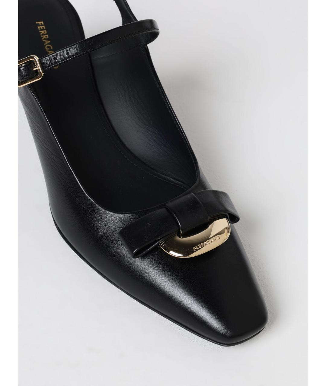 FERRAGAMO Черные туфли, фото 4