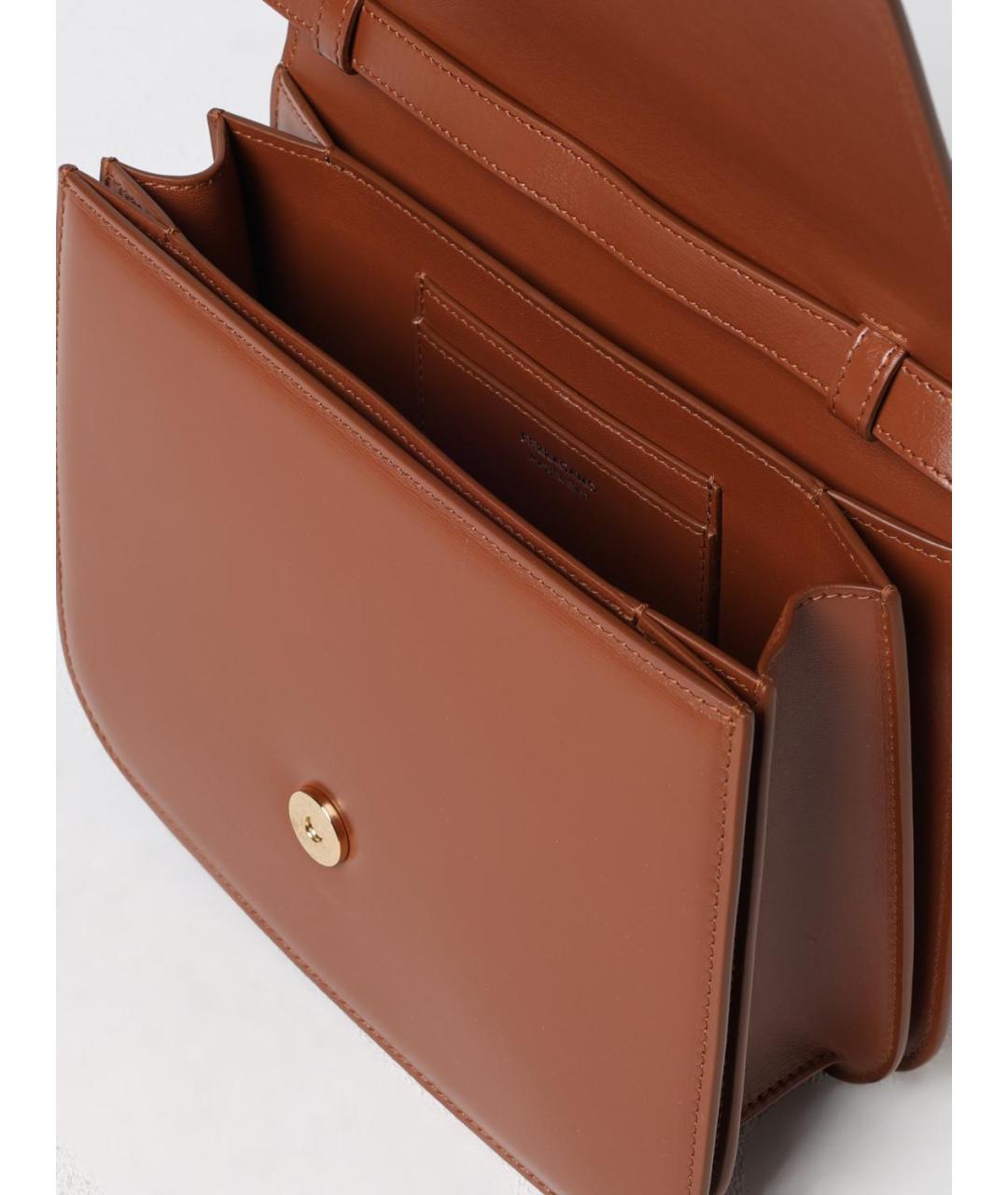 FERRAGAMO Коричневая кожаная сумка через плечо, фото 5