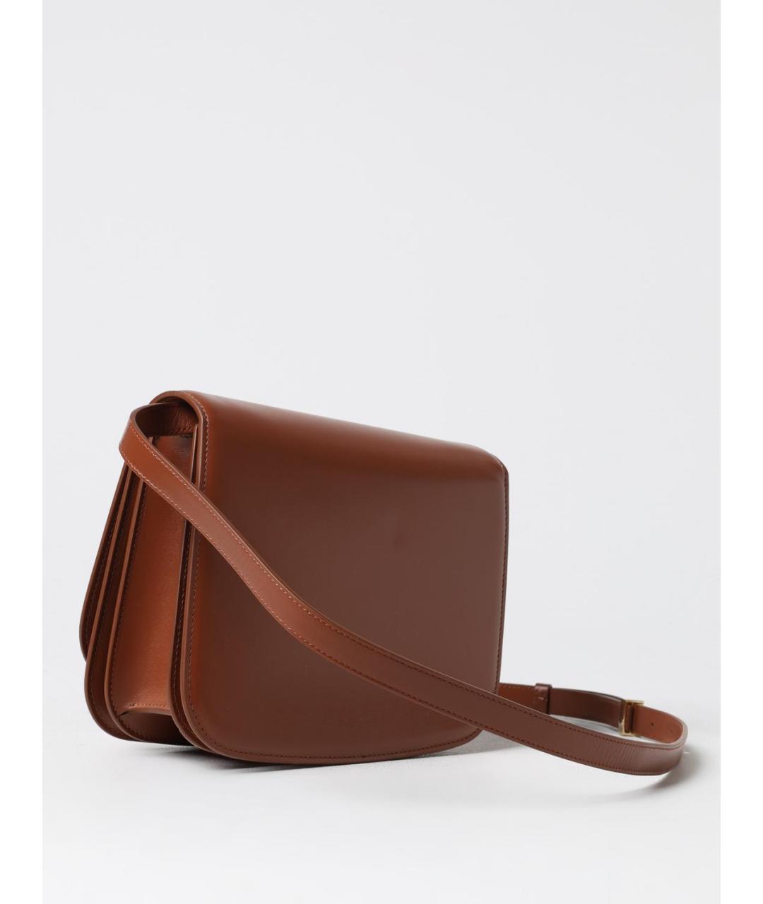 FERRAGAMO Коричневая кожаная сумка через плечо, фото 3