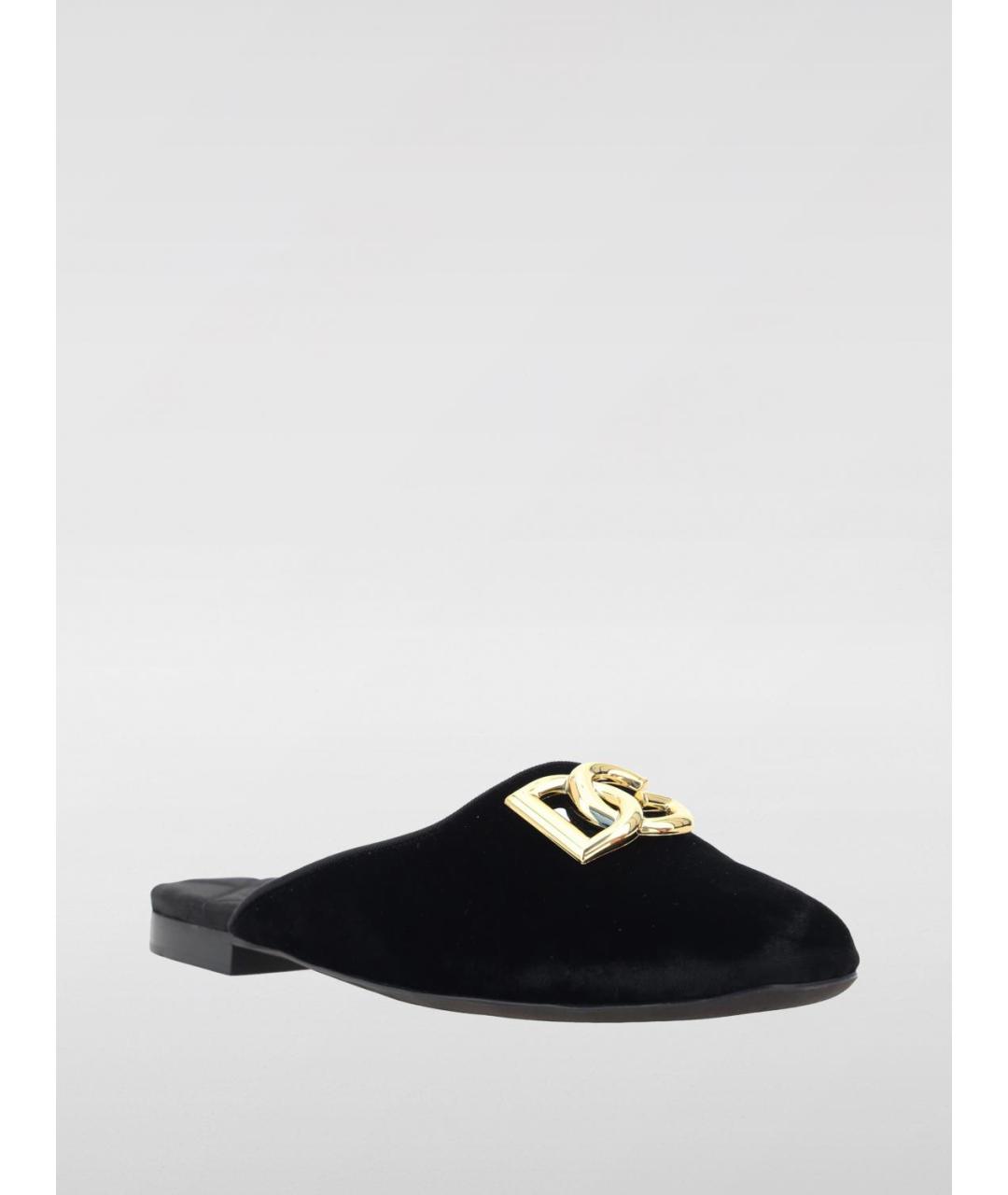 DOLCE&GABBANA Черные мюли, фото 2